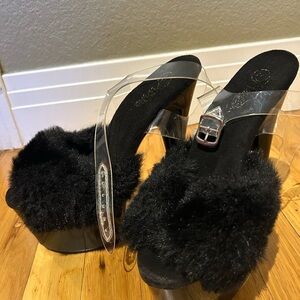 Pleaser Adore-708FUR sandals